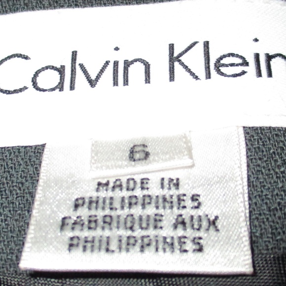CALVIN KLEIN 100% WOOL CHARCOAL GREY BLAZER/JACKET - Picture 6 of 8